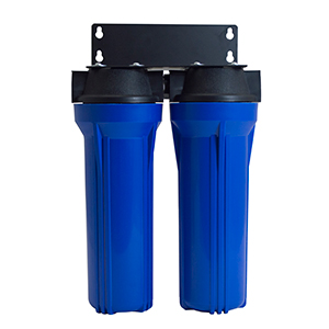 2.5x10 Double Stage Blue Housing w/ Black Mounting Bracket