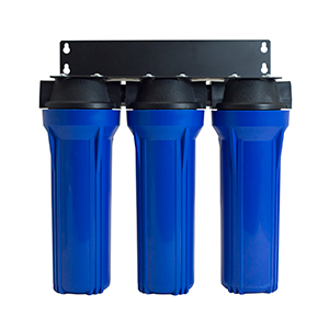 2.5x10 Triple Stage Blue Housing w/ Black Mounting Bracket