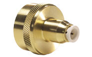 Female Connector<br>1/4in Tube x 3/4in-11.5 NH Thread Garden Hose