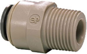 Male Connector<br>1/4in Tube x 1/4in NPTF Thread